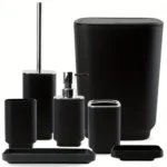 serie-salle-de-bain-7-pieces-plastique-noir-mat-ready-boutique-tunisie